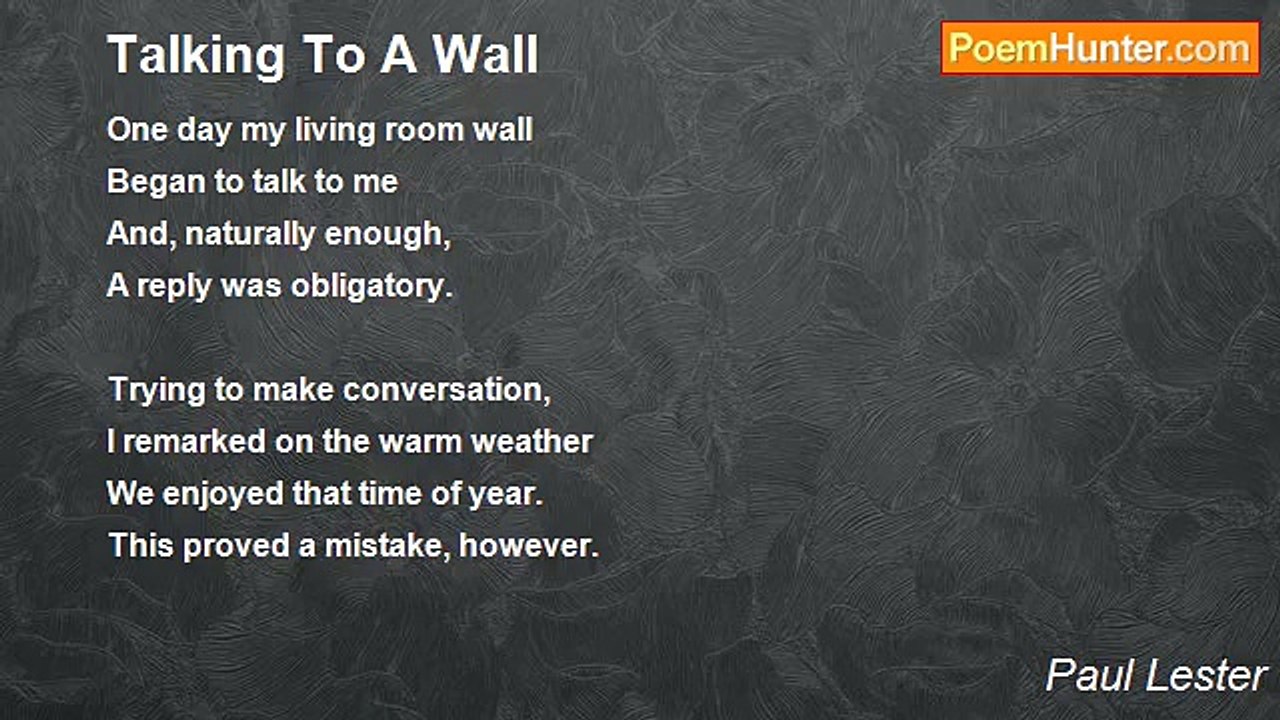 Paul Lester - Talking To A Wall