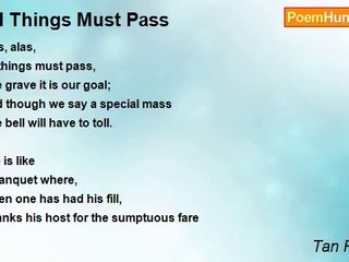 Tan Pratonix - All Things Must Pass