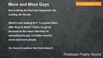 Professor Poetry Hound - More and More Gays