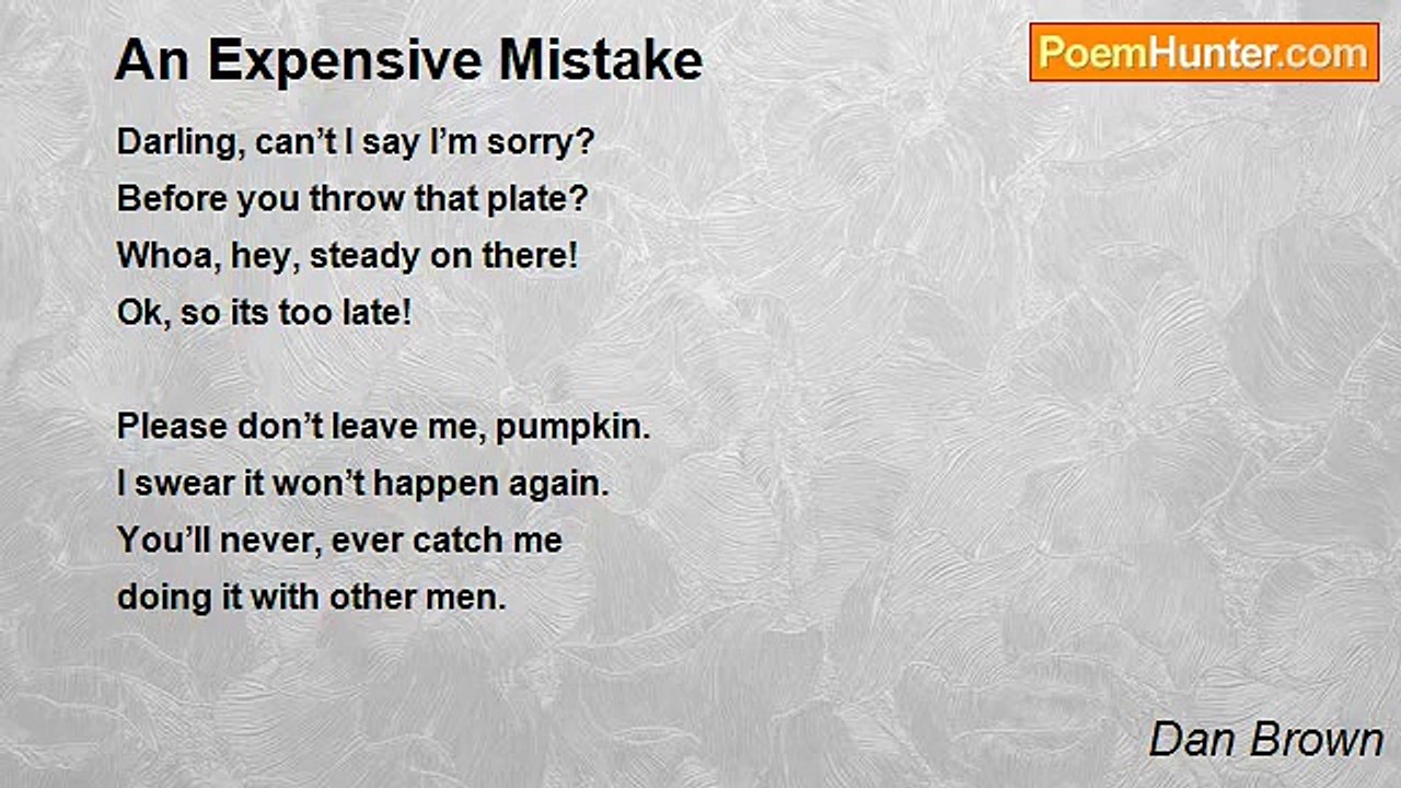 Dan Brown - An Expensive Mistake