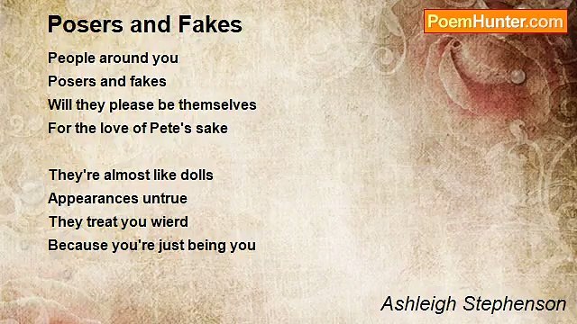 Ashleigh Stephenson - Posers and Fakes