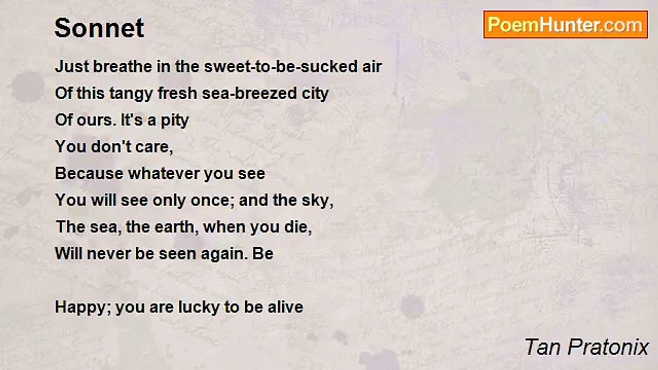 Tan Pratonix - Sonnet