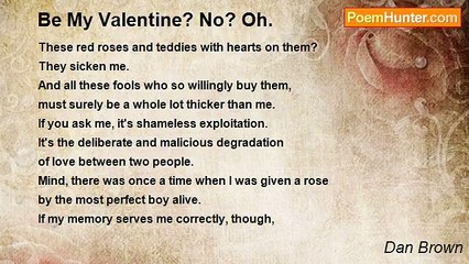 Dan Brown - Be My Valentine? No? Oh.