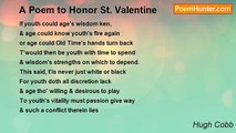 Hugh Cobb - A Poem to Honor St. Valentine