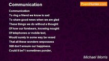 Michael Morris - Communication