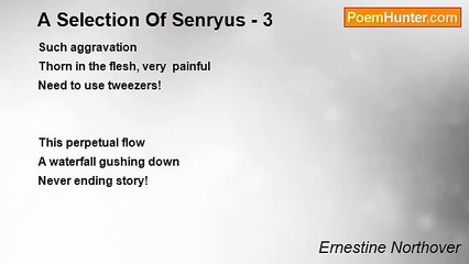 Ernestine Northover - A Selection Of Senryus - 3
