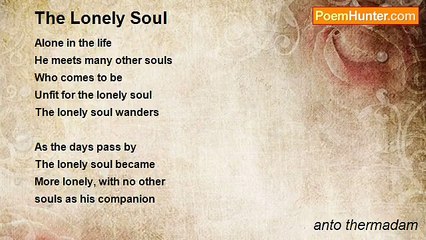 anto thermadam - The Lonely Soul
