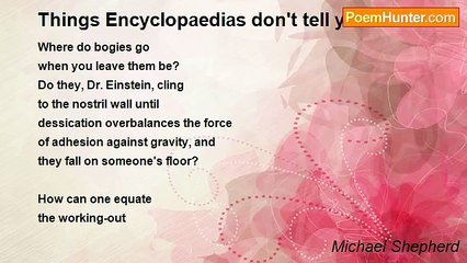 Michael Shepherd - Things Encyclopaedias don't tell you