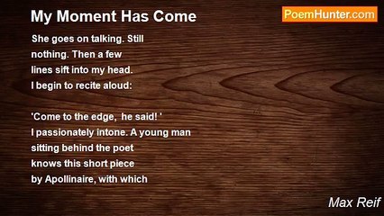 Max Reif - My Moment Has Come