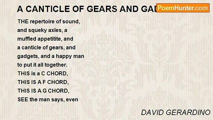 DAVID GERARDINO - A CANTICLE OF GEARS AND GADGETS