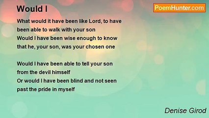 Denise Girod - Would I