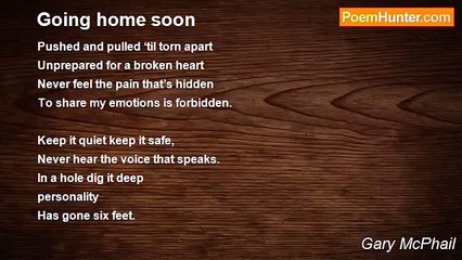 Gary McPhail - Going home soon