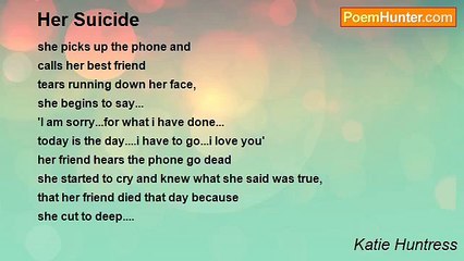 Katie Huntress - Her Suicide