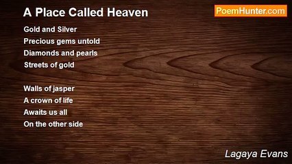 Lagaya Evans - A Place Called Heaven