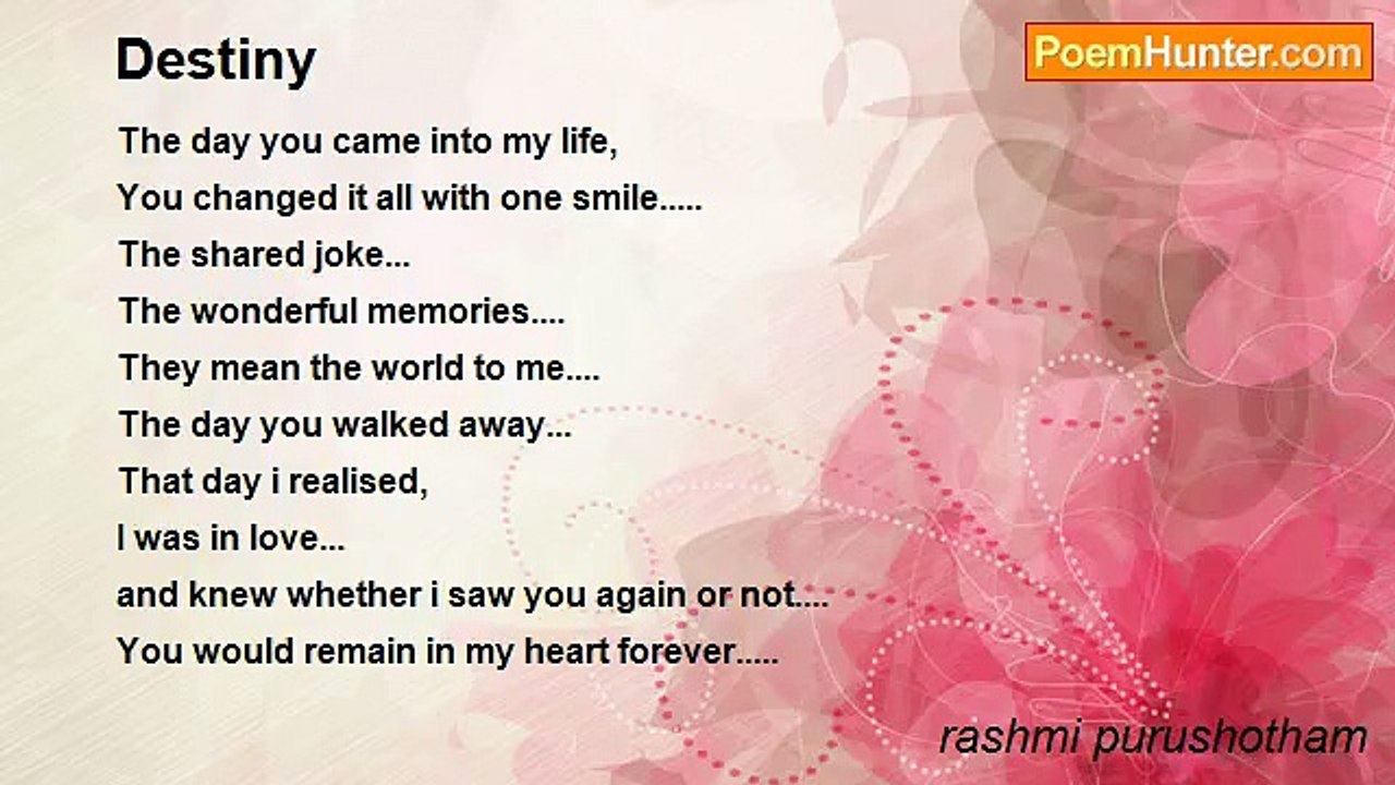 rashmi purushotham - Destiny