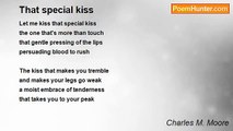 Charles M. Moore - That special kiss