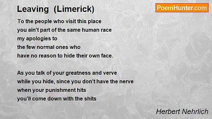 Herbert Nehrlich - Leaving  (Limerick)