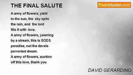 DAVID GERARDINO - THE FINAL SALUTE
