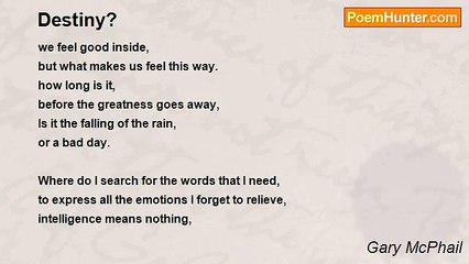 Gary McPhail - Destiny?