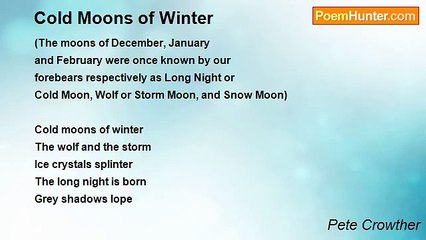 Pete Crowther - Cold Moons of Winter