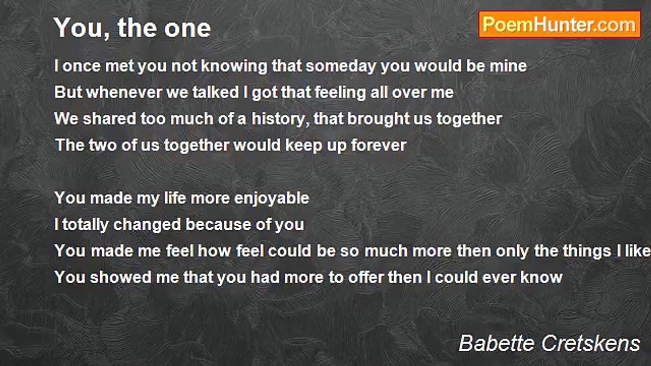 Babette Cretskens - You, the one