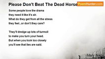Mary Nagy - Please Don't Beat The Dead Horse