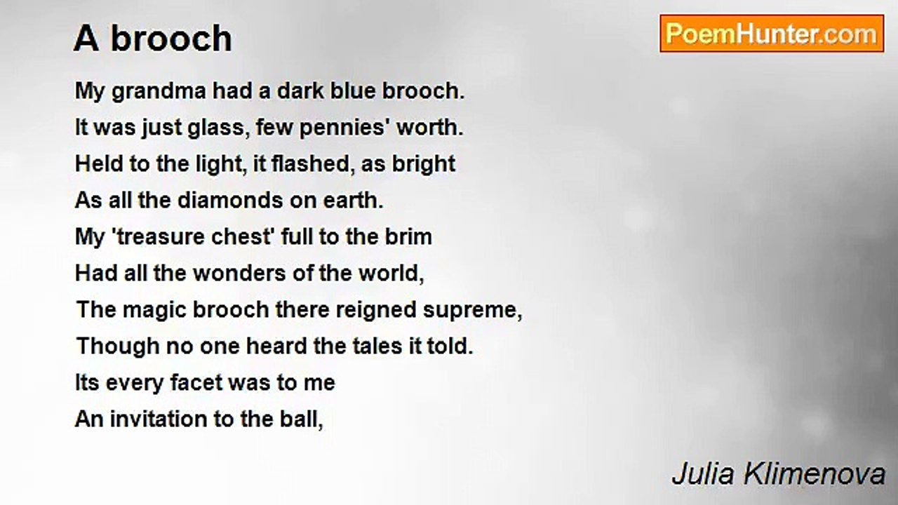 Julia Klimenova - A brooch