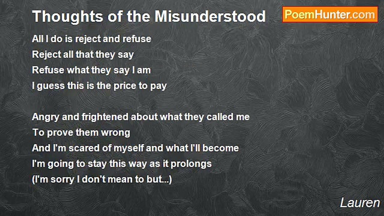 Lauren - Thoughts of the Misunderstood