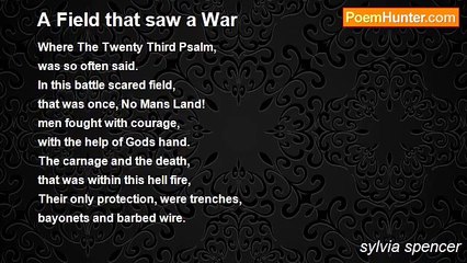 sylvia spencer - A Field that saw a War