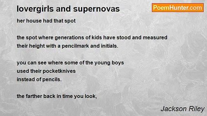 Jackson Riley - lovergirls and supernovas