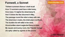 Linda Hepner - Farewell, a Sonnet