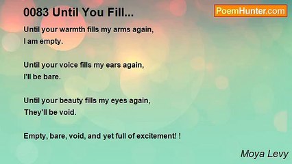 Moya Levy - 0083 Until You Fill...