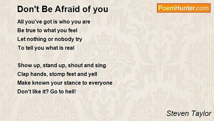 Steven Taylor - Don't Be Afraid of you