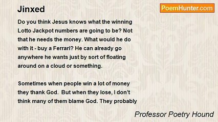 Professor Poetry Hound - Jinxed