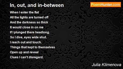 Julia Klimenova - In, out, and in-between