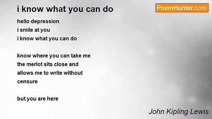 John Kipling Lewis - i know what you can do