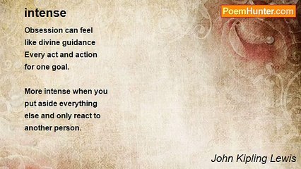 John Kipling Lewis - intense