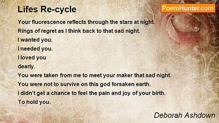 Deborah Ashdown - Lifes Re-cycle