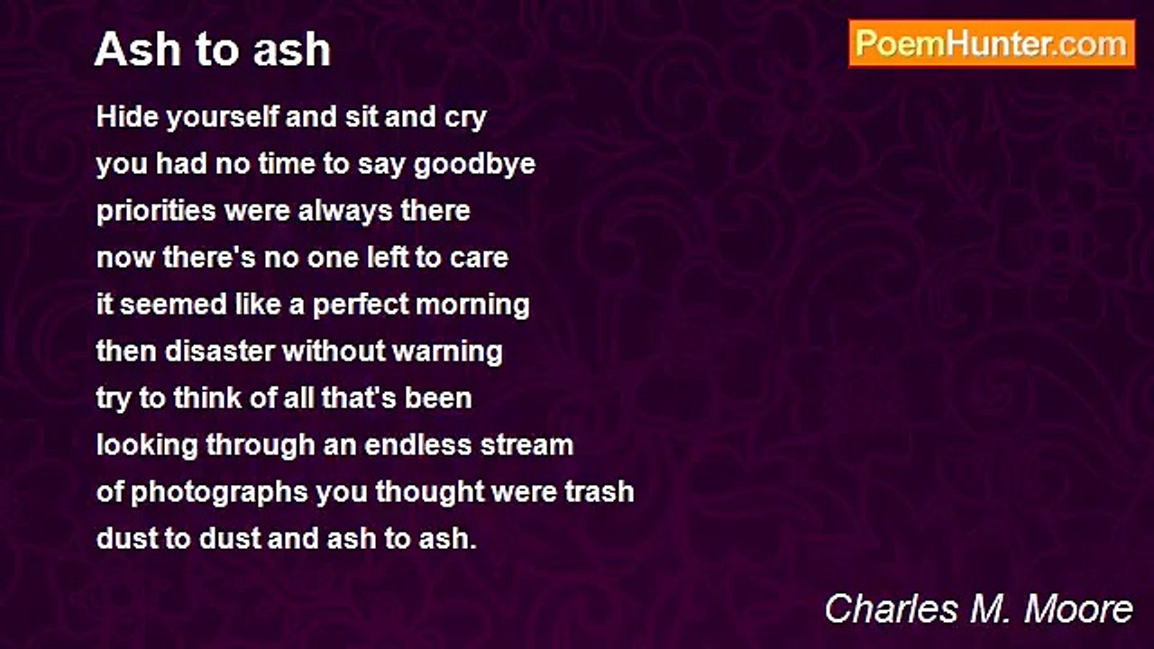Charles M. Moore - Ash to ash