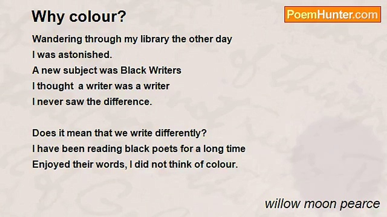willow moon pearce - Why colour?