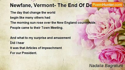 Nadalia Bagratuni - Newfane, Vermont- The End Of Democracy