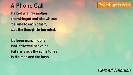 Herbert Nehrlich - A Phone Call