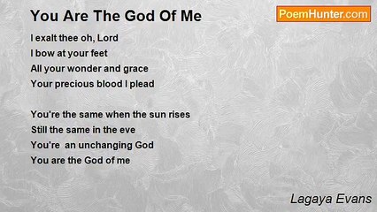 Lagaya Evans - You Are The God Of Me