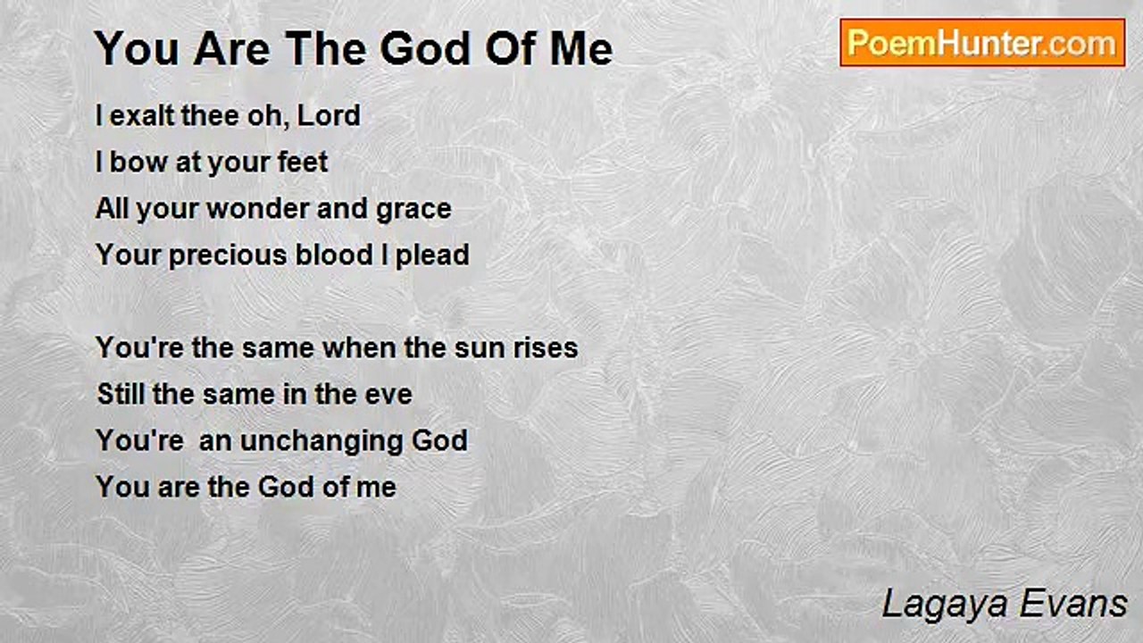 Lagaya Evans - You Are The God Of Me