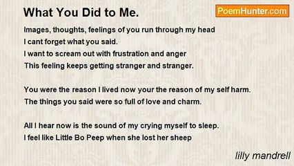 lilly mandrell - What You Did to Me.