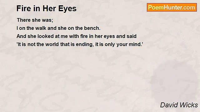 David Wicks - Fire in Her Eyes