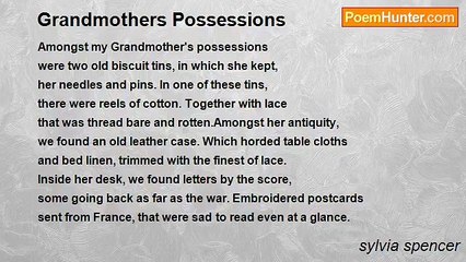 sylvia spencer - Grandmothers Possessions