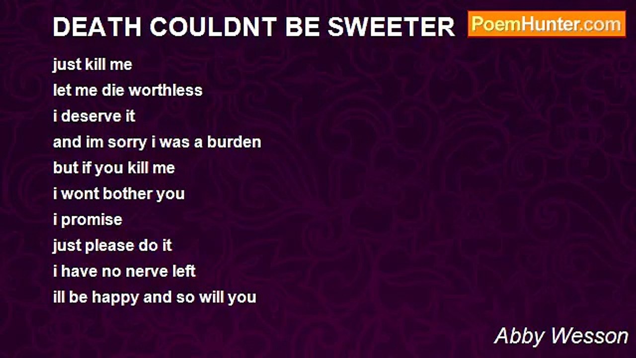 Abby Wesson - DEATH COULDNT BE SWEETER