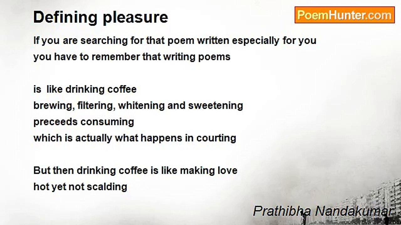 Prathibha Nandakumar - Defining pleasure
