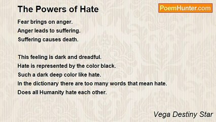 Vega Destiny Star - The Powers of Hate